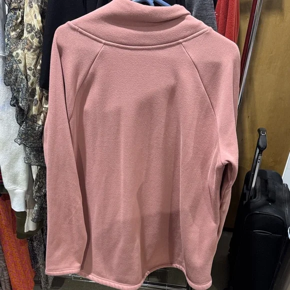 Athleta Soft Pink Fleece pullover XL - Picture 6 of 6